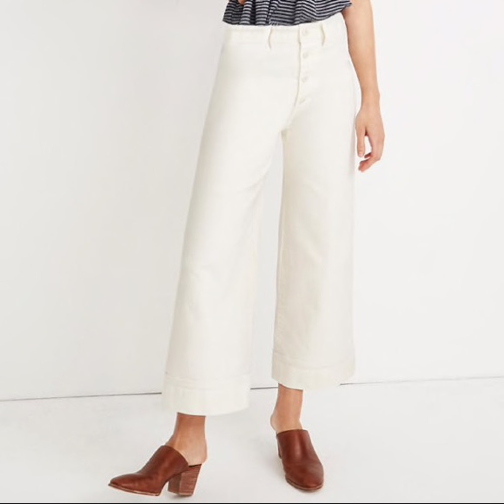 White madewell emmet pants
